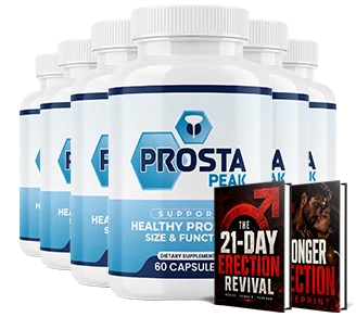 6-bottle ProstaPeak package with two bonus guides and VIP newsletter